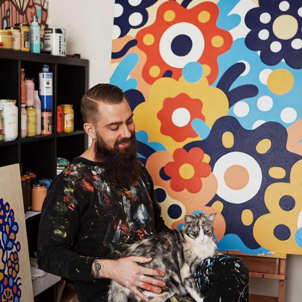 Sydney mural artist and illustrator Nico Nicoson