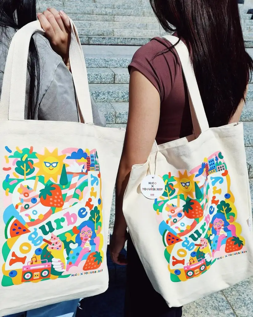 totebag illustration by sydney illustrator nico nicoson